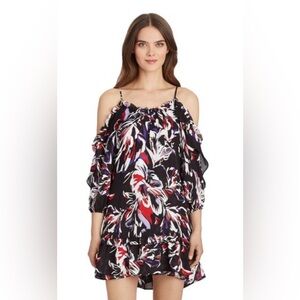 Parker Aidrian Silk Dress Waterlily Combo